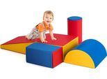 Costway 5 Tlg. Blocchi Da Costruzione In Schiuma, Blocchi Da Costruzione Giganti Per Giocare E Arrampicarsi, Blocchi Da Costruzione In Schiuma Morbida, Blocchi Da Costruzione Grandi, Multicolore, (Modello 2)