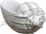 Design Fiore Vaso Top Vasca Vaso Vaso Figura Viso Scultura S104065