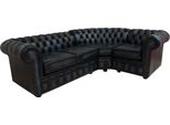 Divano Angolare In Pelle Divano Imbottito Divano Angolare Suite Seduta Nera Design Chesterfield