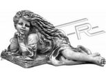 Figura Da Giardino Angelo Giardino 26Cm Stagno Figura Persone Pietra Fusa Decorazione Giardino S201179
