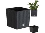 Vaso Prosperplast | Rato Low | Antracite | 26,5 Cm