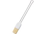 RöSle 12468 Pennello Da Pasticceria A Setole Naturali 3,5 Cm, Argento/Bianco (1 Pezzo)