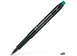 Faber-Castell 152399 FABER-CASTELL Marker Multimark Permanent S Schwarz 10 Stk