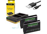Doppio Set Di Caricabatterie Sony NP-BX1 Usb+2X Da 1090 Mah
