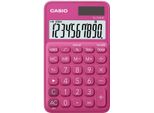 Calcolatrice Tascabile Casio® SL-310UC-RD - Alimentazione A Energia Solare/Batteria, 10 Cifre, Display Lc, Rosso