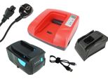 Batteria 4000Mah + Caricatore Per Hilti B22/2.6 B22/3.3 Wsr 22-A Te 4-A22