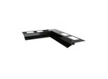Profilo Di Gronda In Alluminio Renoplast K102 Pavimento In Ceramica, Angolo Interno 90°, Grafite