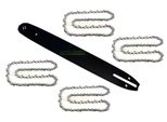 38 Cm (15") 1,5 Mm 0,325"" 64TG Set Per Motosega Hurricane Black & Decker Hitachi"