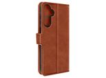 Avizar, Cover Per Samsung Galaxy A25 5G A Portafoglio, Funzione Stand, Marrone Chiaro