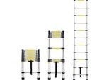 Yuenfong Scala Telescopica 3,2 M Scala In Alluminio Scala Antiscivolo In Alluminio Scala Scorrevole Scala A Pioli Scala Di Prolunga Scala Multiuso Capacità Di Carico Max 150 Kg