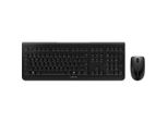 Cherry Dw 3000 - Set Tastiera E Mouse - Senza Fili - 2,4 Ghz - Inglese (Usa) Con Simbolo Euro - Nero