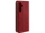 Avizar, Portafoglio Flip Cover Per Samsung S24 / S25 Con Scomparti E Funzione Stand, Rosso Vino