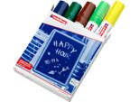 Edding 4090 Kreidestift Blau - Braun - GrüN - Orange MeißEl 5 StüCk(E) (4-4090099)