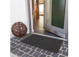 Zerbino Astra Per Interni Ed Esterni Brush Line Antracite 40 X 60 Cm