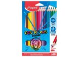 Maped 862718 Matite Colorate Triangolari Maped Color'peps Strong, Confezione Da 18 Pezzi