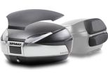 Bauletto Moto Shad SH48 New Titanium 48L Con Schienalino E Cover Carbon Look