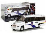 Autobus Della Polizia Bianco Con Suono Allungato