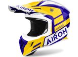 Casco Motocross Airoh Aviator Ace 2 Sake, Giallo/Blu/Bianco, S (55/56)