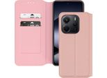 Avizar, Custodia In Pelle Finta Classic Edition Xiaomi Redmi Note 14 4G, Rosegold