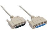 Inline® 11420M Serielle VerläNgerung, 25Pol Stecker / Buchse, Vergossen, 1:1 Belegt, 10M