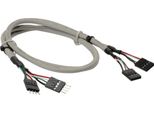 Inline® Cavo Usb 2.0 Interno 2X4Pin Maschio / 2X4Pin Femmina, Prol., Bulk, 0,60M