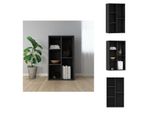 Vidaxl Libreria/Sideboard Nero 50X25X80 Cm Materiale A Base Di Legno - Librerie E Scaffali