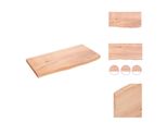 Vidaxl Mensola Da Parete Marrone Chiaro 60X30X2 Cm In Legno Massiccio Trattato Con Rovere - Mensole Da Parete