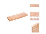 Vidaxl Mensola A Muro Marrone Chiaro 60X20X4 Cm In Legno Massiccio Trattato Con Rovere - Mensole A Muro