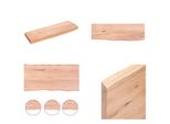 Vidaxl Mensola A Muro Marrone Chiaro 60X20X4 Cm In Legno Massiccio Trattato Con Rovere - Mensola A Muro - Mensola Portaoggetti - Mensola Galleggiante