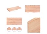 Vidaxl Mensola A Muro Marrone Chiaro 80X40X2 Cm In Legno Massiccio Trattato Con Rovere - Mensola A Muro - Mensola Portaoggetti - Mensola Galleggiante