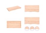Vidaxl Scaffale A Muro 100X50X(2 6) Cm In Legno Massiccio Di Quercia Non Trattato - Scaffale A Muro - Scaffale A Muro - Scaffale Portaoggetti - Scaffale Galleggiante