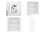 Vidaxl Armadio A Muro Bianco 80X33X80 Cm Materiale Legno - Armadio A Muro - Armadio A Muro - Armadio A Muro - Armadio Galleggiante