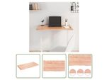 The Living Store Piano Del Tavolo Marrone Chiaro 80X40X2 Cm In Legno Massiccio Di Rovere Trattato