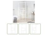 The Living Store Schermo Doccia Per Cabina Doccia 115X195 Cm Esg Vetro Bianco