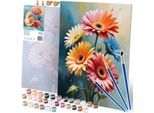 Pittura Per Numeri 40X50 Cm Fiori Di Massido