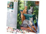 Pittura Con Numeri 40X50 Cm Gatti Di Massido