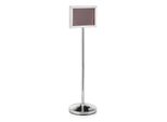 Supporto Informativo Formato A4, Altezza 109 Cm, Formato A4, Acciaio Al Nichel-Cromo
