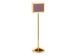 Supporto Informativo Formato A4, Altezza 109 Cm, Formato A4, Oro Titanio