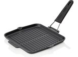 Padella Per Grigliare E Servire In Ghisa Smaltata Lava Con Manico Rimovibile 21 X 21 X 2 Cm