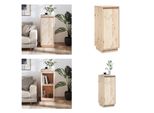 Vidaxl Credenza 31,5X34X75 Cm In Pino Massiccio - Credenza - Credenze - Mobile Laterale - Mobile Con Ante