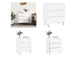 Vidaxl Credenza Bianca 60X35X70 Cm Materiale A Base Di Legno - Credenza - Credenze - Mobile Contenitore - Buffet