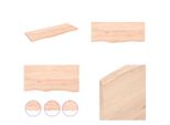 Vidaxl Scaffale A Muro 100X40X2 Cm In Legno Massiccio Di Quercia Non Trattato - Scaffale A Muro - Scaffale A Muro - Scaffale Portaoggetti - Scaffale Galleggiante