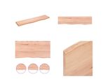 Vidaxl Mensola A Muro Marrone Chiaro 80X20X2 Cm In Legno Massiccio Trattato Con Rovere - Mensola A Muro - Mensola Portaoggetti - Mensola Galleggiante