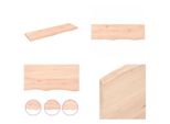 Vidaxl Scaffale A Muro 100X30X2 Cm In Legno Massiccio Di Quercia Non Trattato - Scaffale A Muro - Scaffale A Muro - Scaffale Portaoggetti - Scaffale Galleggiante