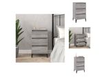 Vidaxl Comodino Grigio Sonoma 40X35X70 Cm Materiale A Base Di Legno - Comodini