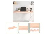 The Living Store Piano Del Tavolo 100X50X2 Cm In Rovere Massiccio Non Trattato