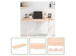 The Living Store Piano Del Tavolo 100X40X2 Cm In Rovere Massiccio Non Trattato