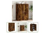 The Living Store Credenza Rovere Fumé 60X31X84 Cm Materiale Legno