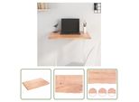 The Living Store Piano Del Tavolo Marrone Chiaro 60X40X2 Cm In Legno Massiccio Di Rovere Trattato