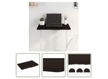 The Living Store Piano Del Tavolo Marrone Scuro 60X40X2 Cm In Legno Massiccio Di Rovere Trattato